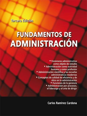 Fundamentos De Administración By Carlos Ramírez Cardona · OverDrive ...